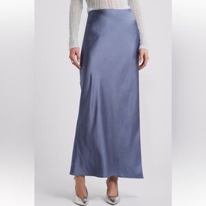 Open Edit Blue Maxi Skirt